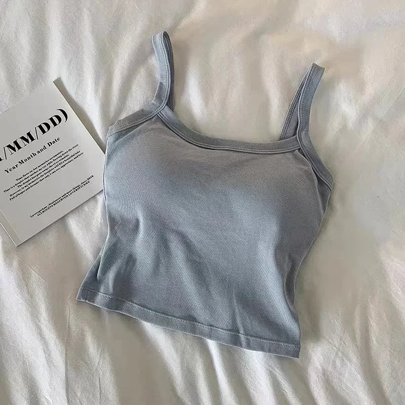 Women's Sleeveless Cami Crop Top
