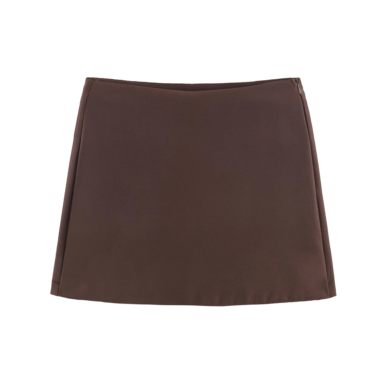High waist skort dark purple color
