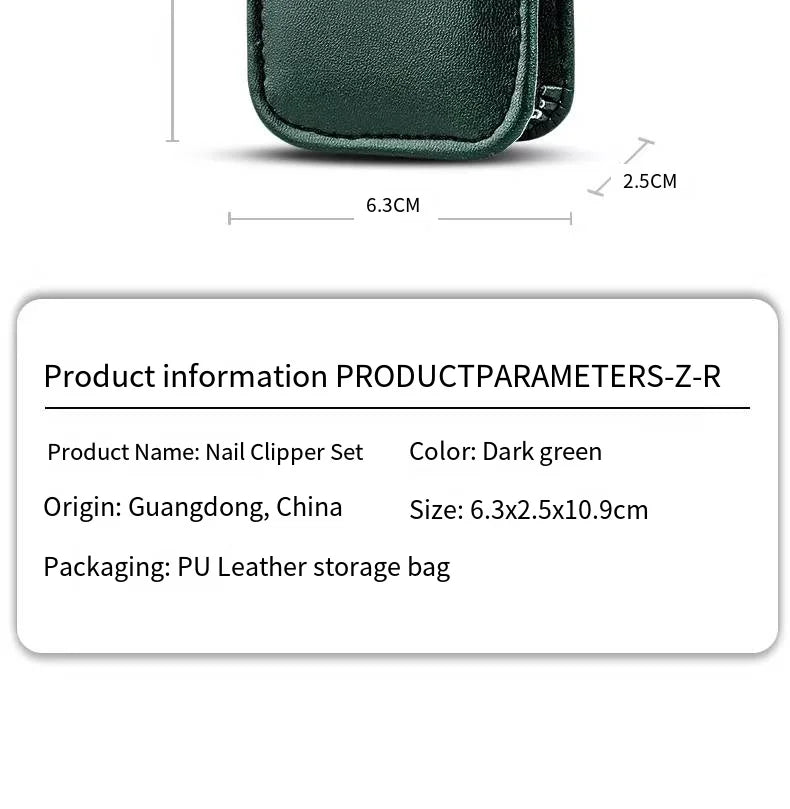 6-Piece Portable Manicure Nail Scissors Set