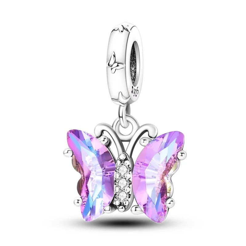 Butterfly Charm Beads – Zircon Bracelet-Compatible Charms