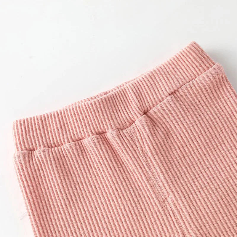 Kids cotton leggings khaki color option
