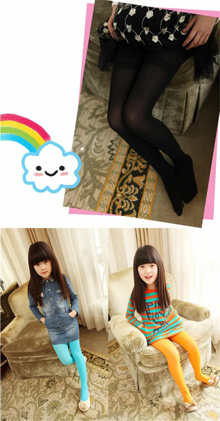 Girls ballet tights worn on child
