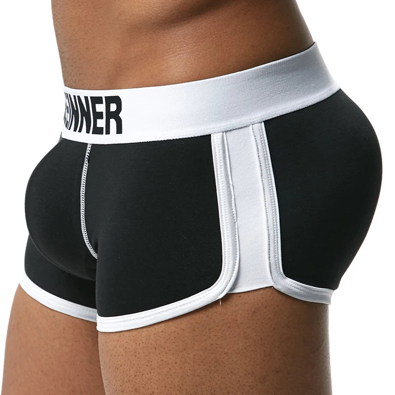 Men's padded boxer shorts with removable butt-enhancing pads | Sānvivá