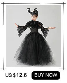 Girls witch Halloween costume worn by child