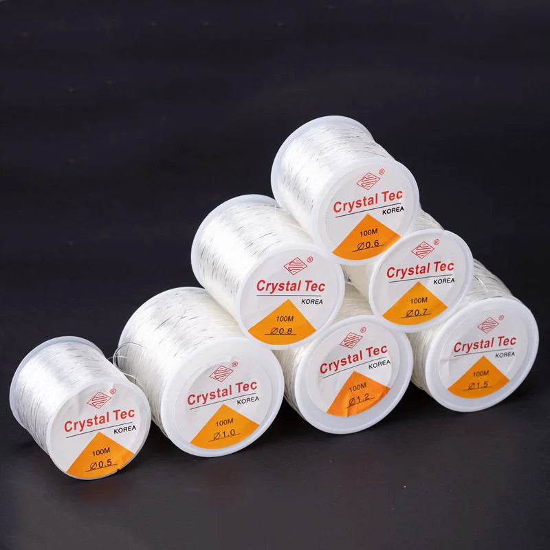 Elastic beading thread used in bracelet