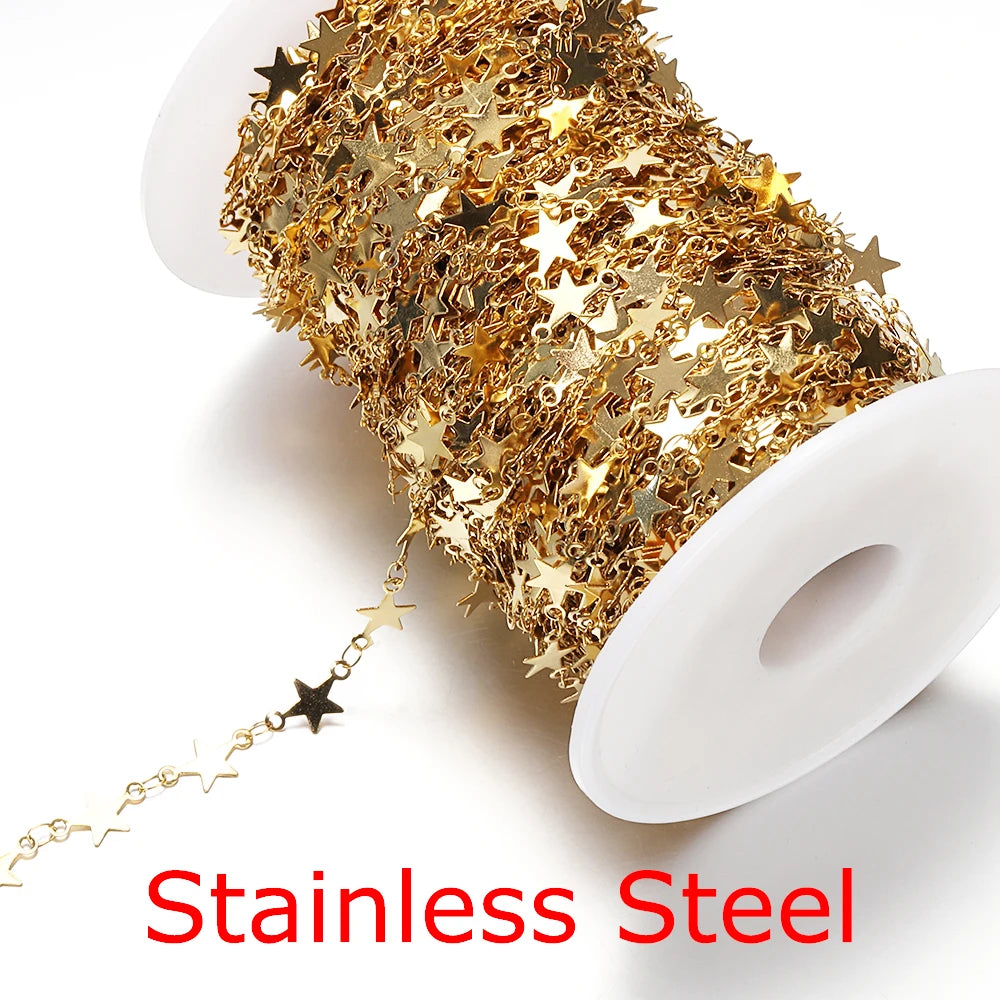 Stainless steel chain by the meter curb link style
