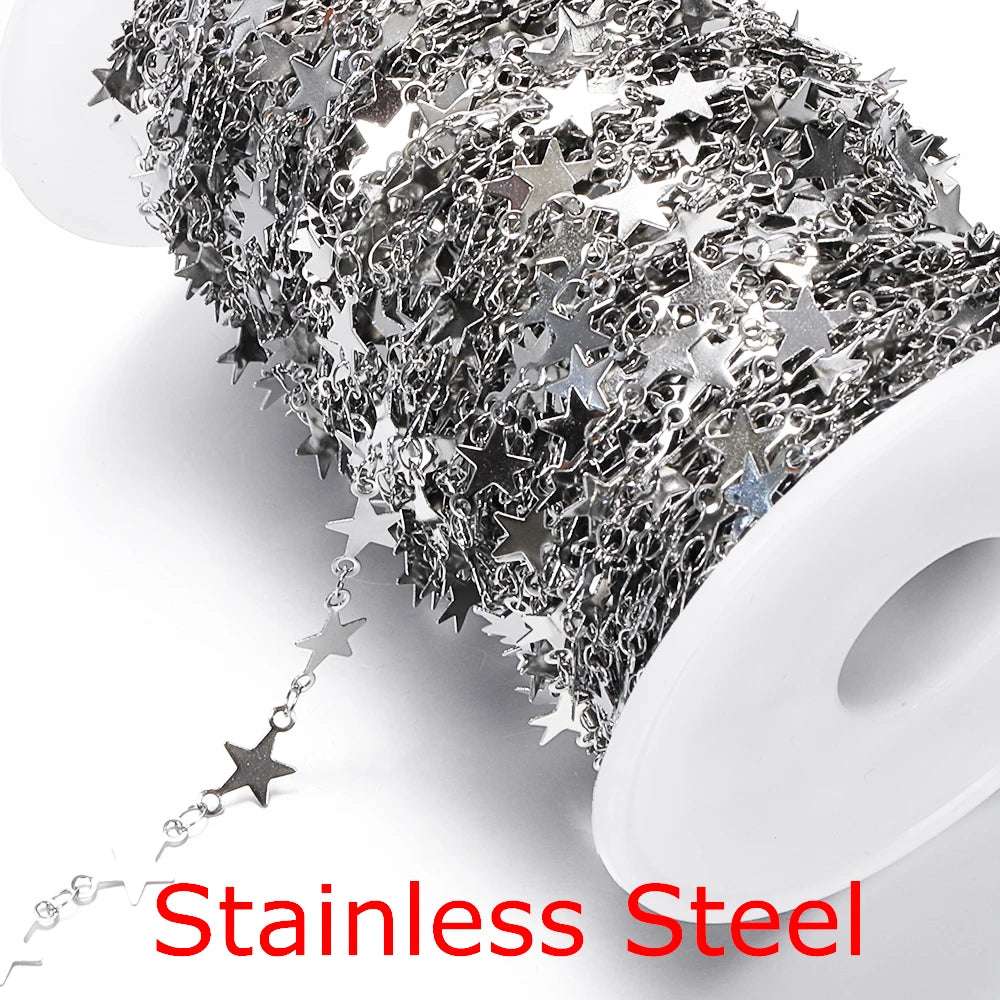 Stainless steel chain by the meter curb link style