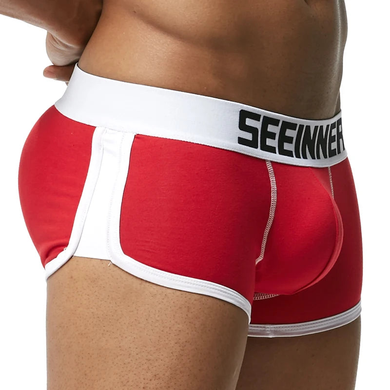 Men's padded boxer shorts with removable butt-enhancing pads | Sānvivá