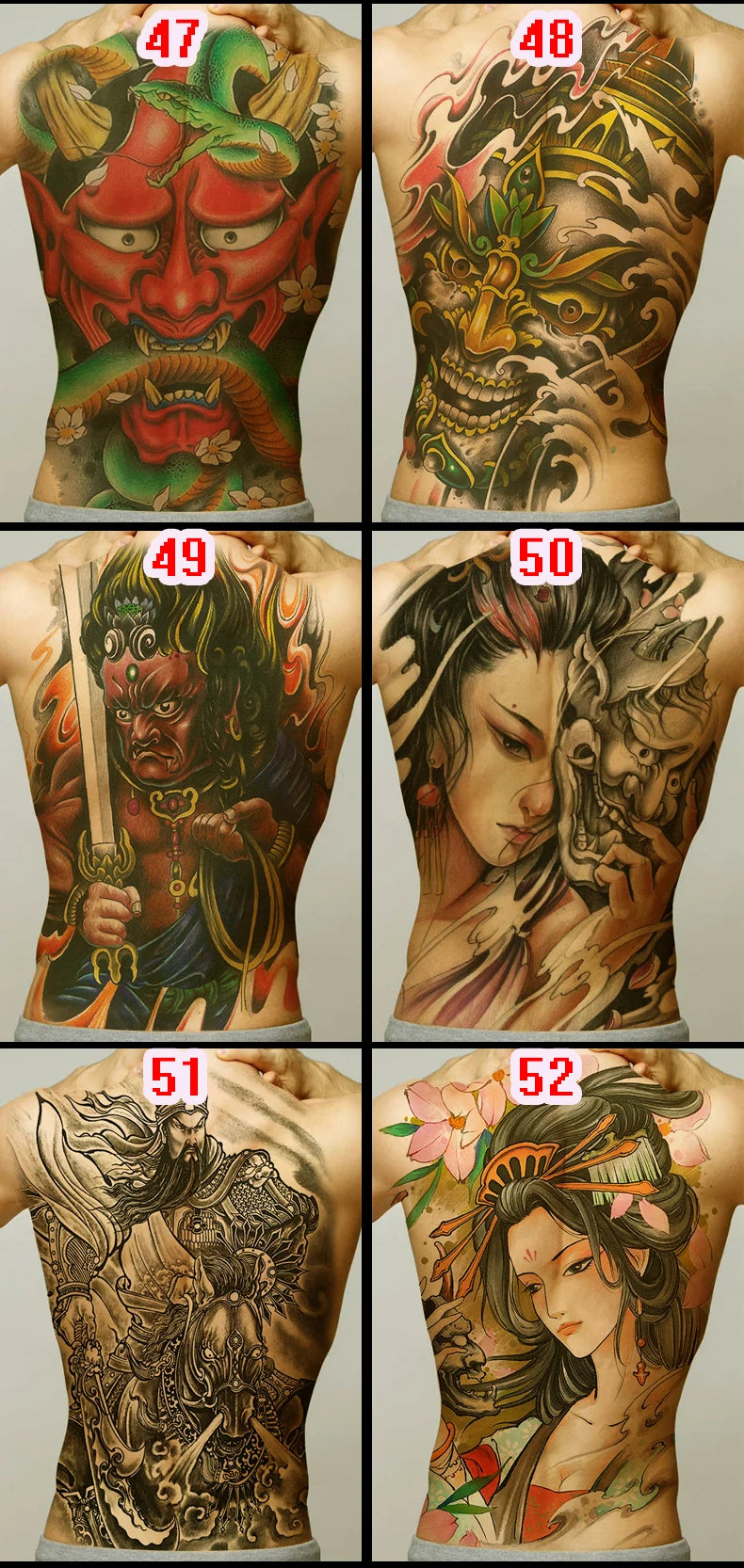 Large temporary tattoo sticker applied on arm