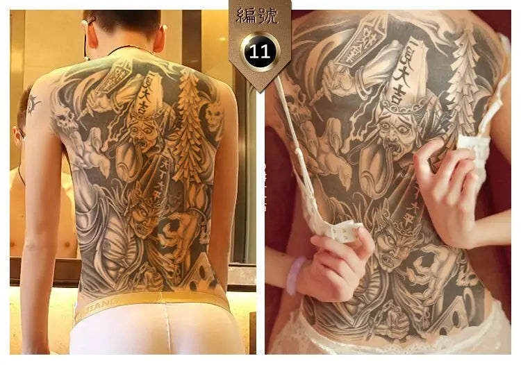 Large Temporary Tattoo Sticker Waterproof Geometric Design