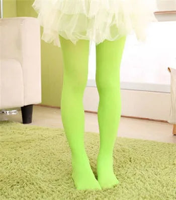 Girls ballet tights worn on child