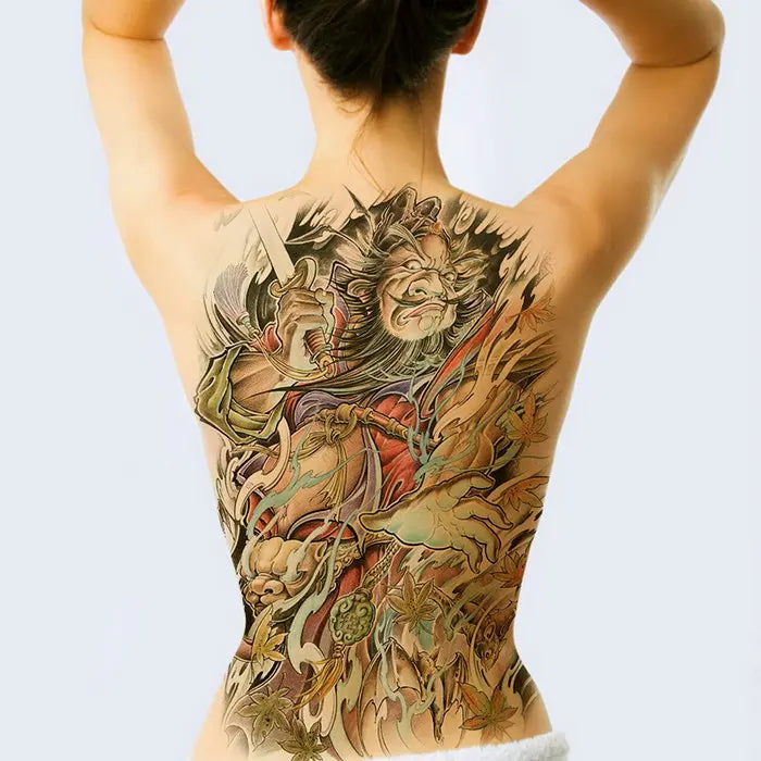Large Temporary Tattoo Sticker Waterproof Geometric Design