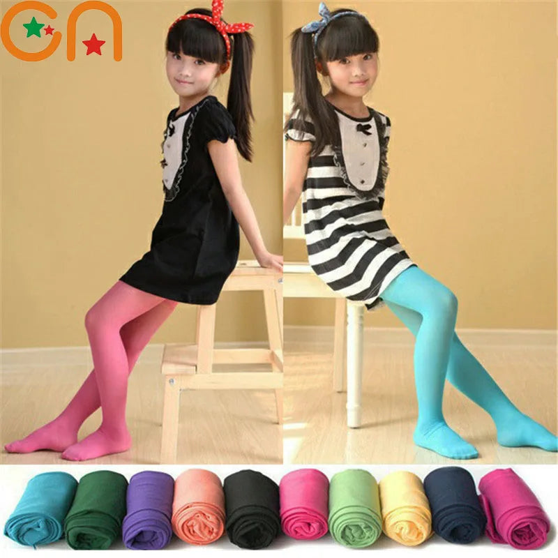 Girls ballet tights worn on child