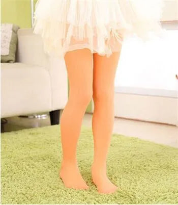 Girls ballet tights worn on child