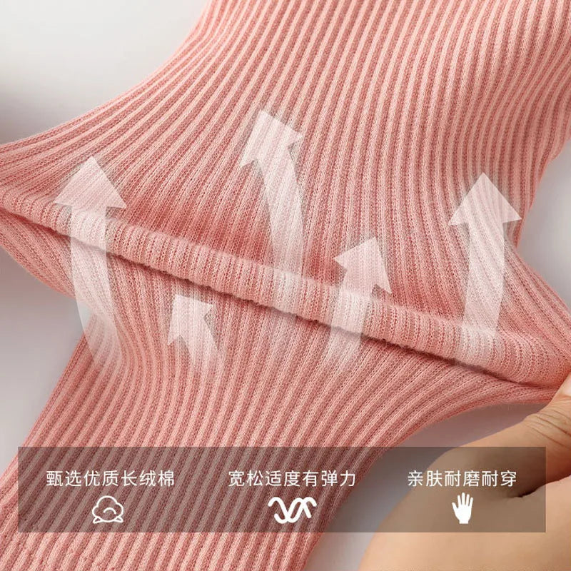 Kids cotton leggings khaki color option