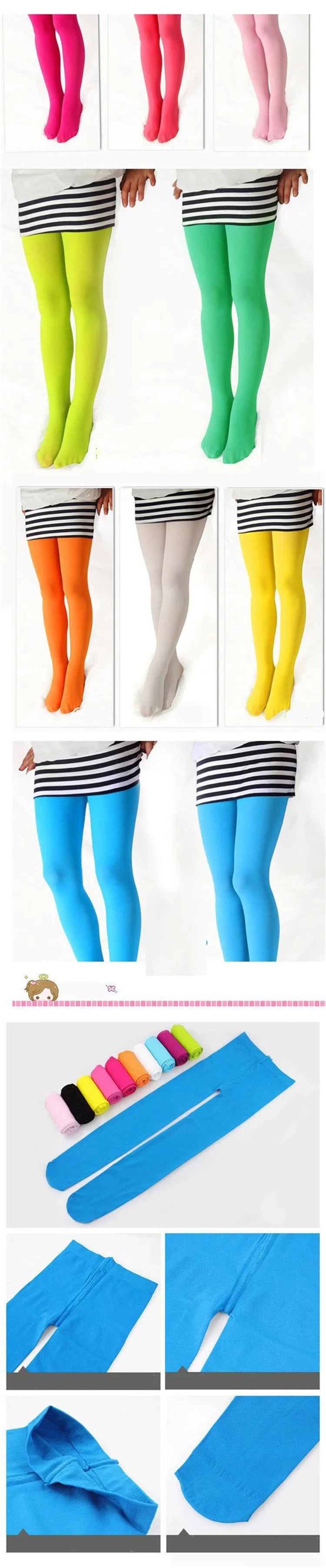 Girls ballet tights worn on child