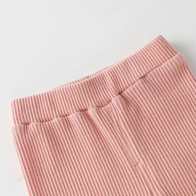 Kids cotton leggings khaki color option