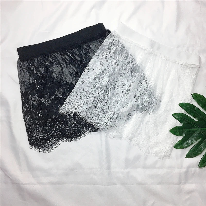 Women's Sheer Lace Mesh Mini Skirt Extender | Sānvivá