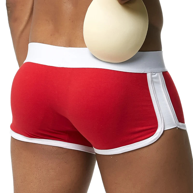 Men's padded boxer shorts with removable butt-enhancing pads | Sānvivá