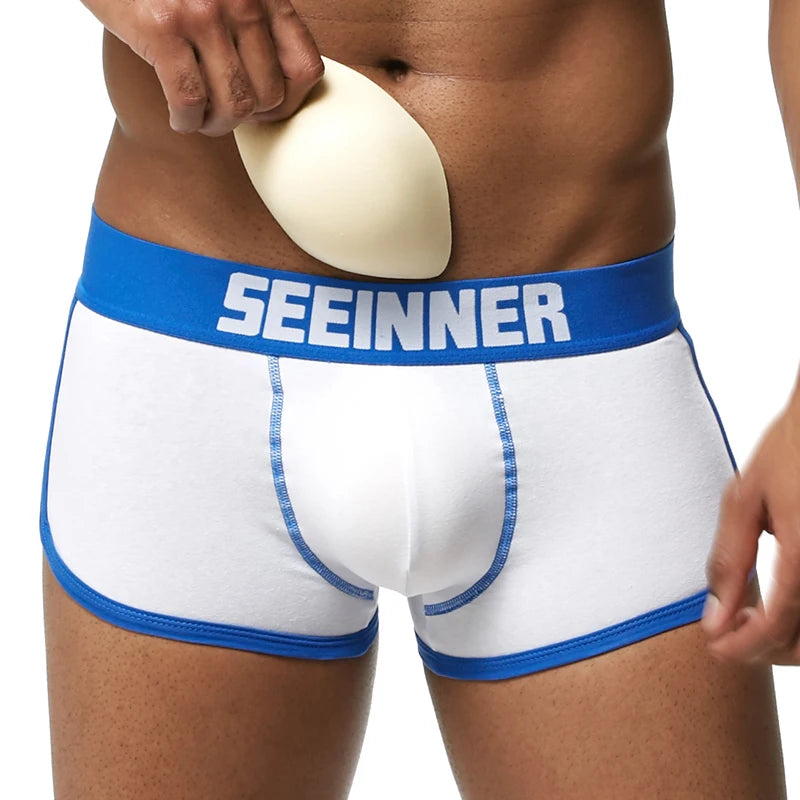 Men's padded boxer shorts with removable butt-enhancing pads | Sānvivá