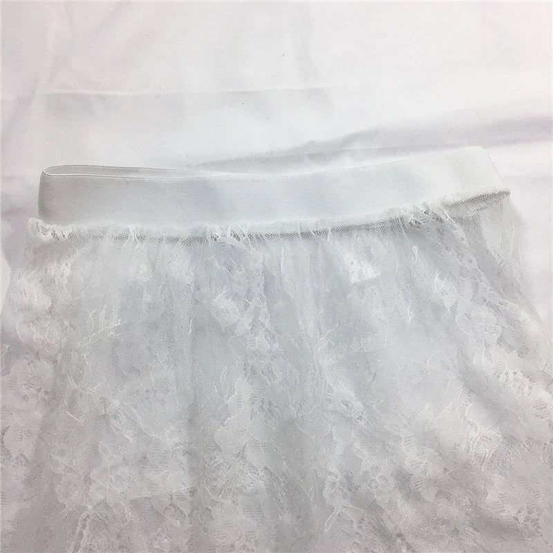 Women's Sheer Lace Mesh Mini Skirt Extender | Sānvivá