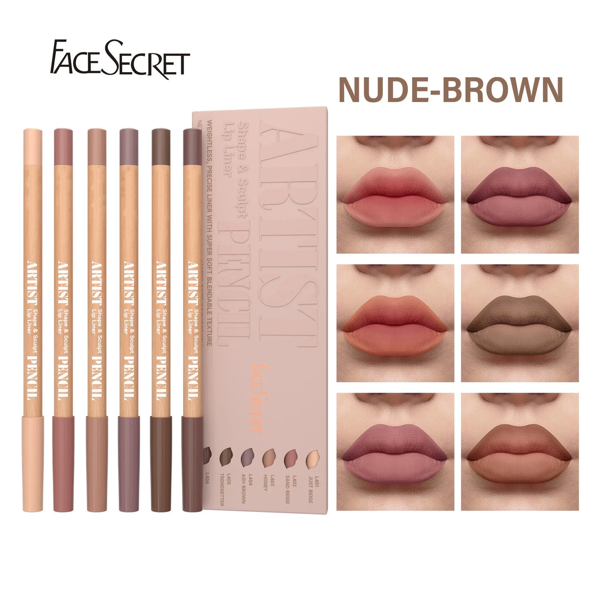 Precision lip liner pencil sketch roast shade