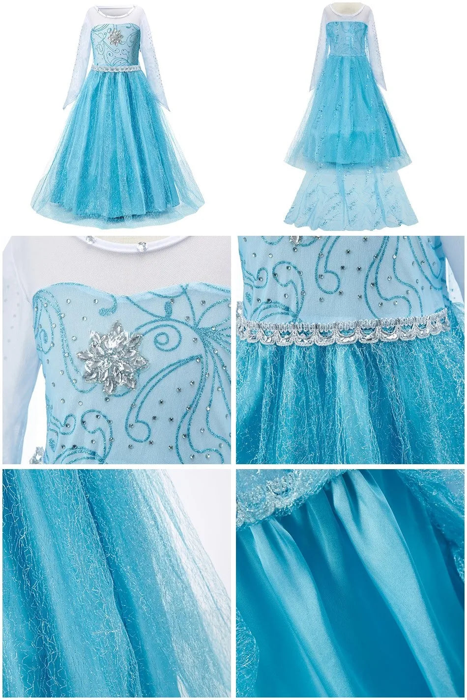 Kids princess cosplay dress worn by child model