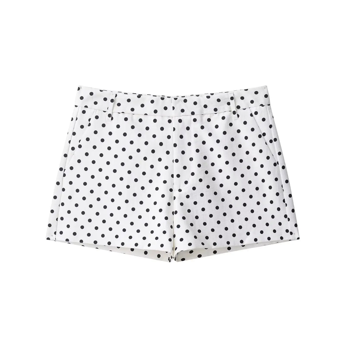 Polka dot casual jacket close up fabric print
