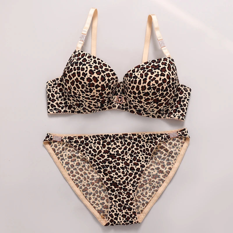 Women's rhinestone lace lingerie set worn model