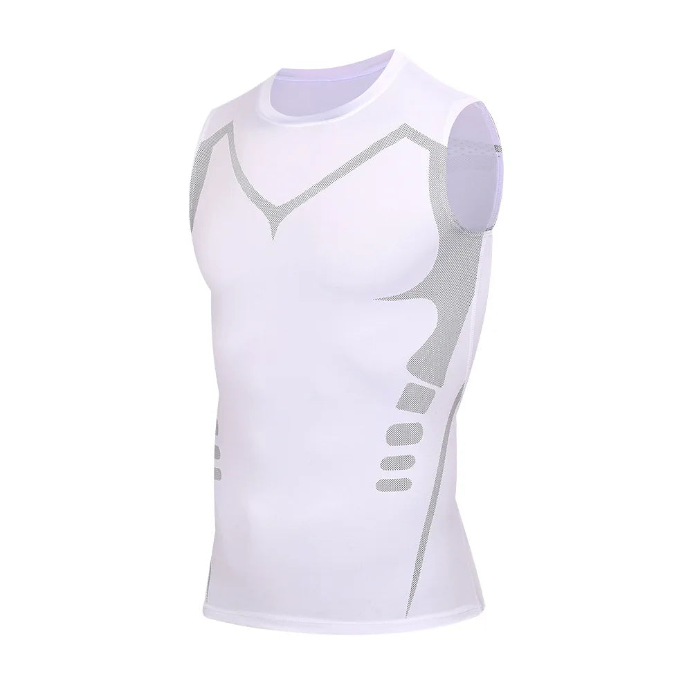 Compression training tee front view