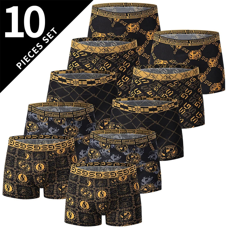 Printed boxers multi-pack front view