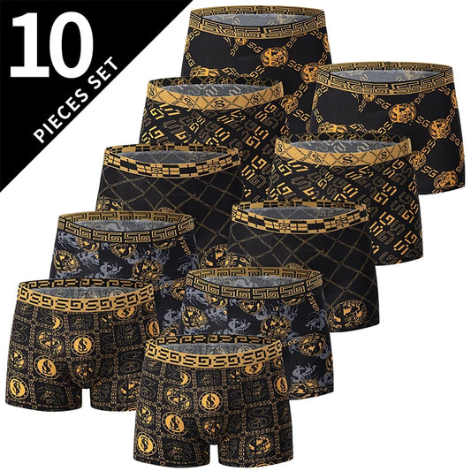 Printed boxers multi-pack front view