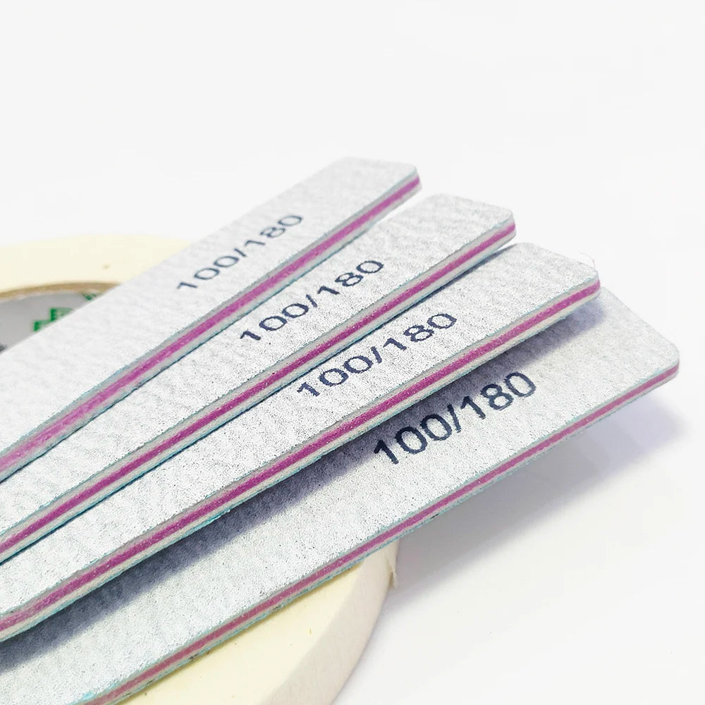 Nail file buffer set worn in use