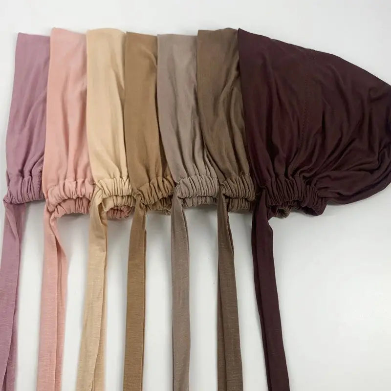 Modal hijab undercap fabric texture closeup