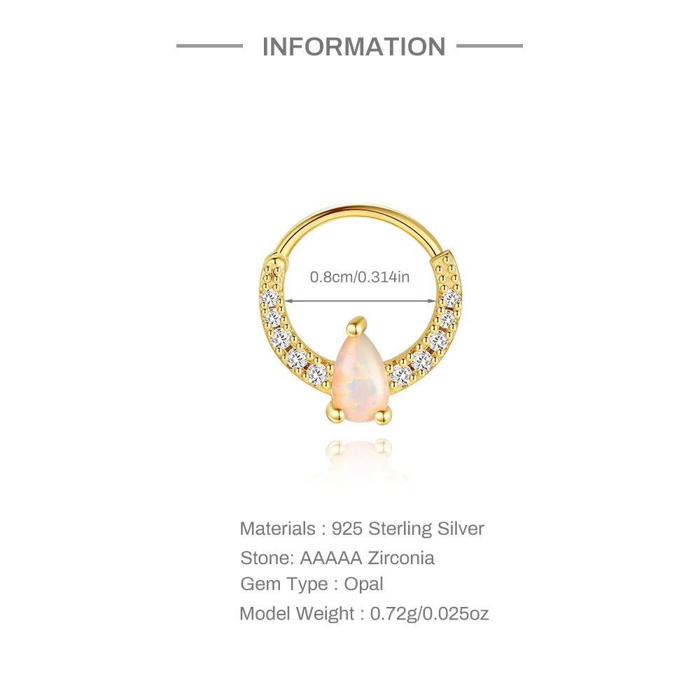 Moonstone geometric stud earrings gold-plated finish