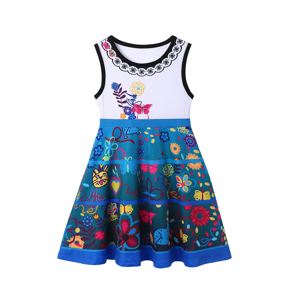 Girls princess cosplay dress embellishment detail
