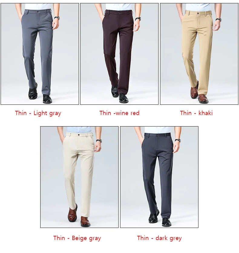 Business casual pants front view khaki