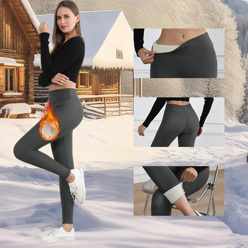 Fleece Lined Winter Leggings – High Waist Thermal Tights
