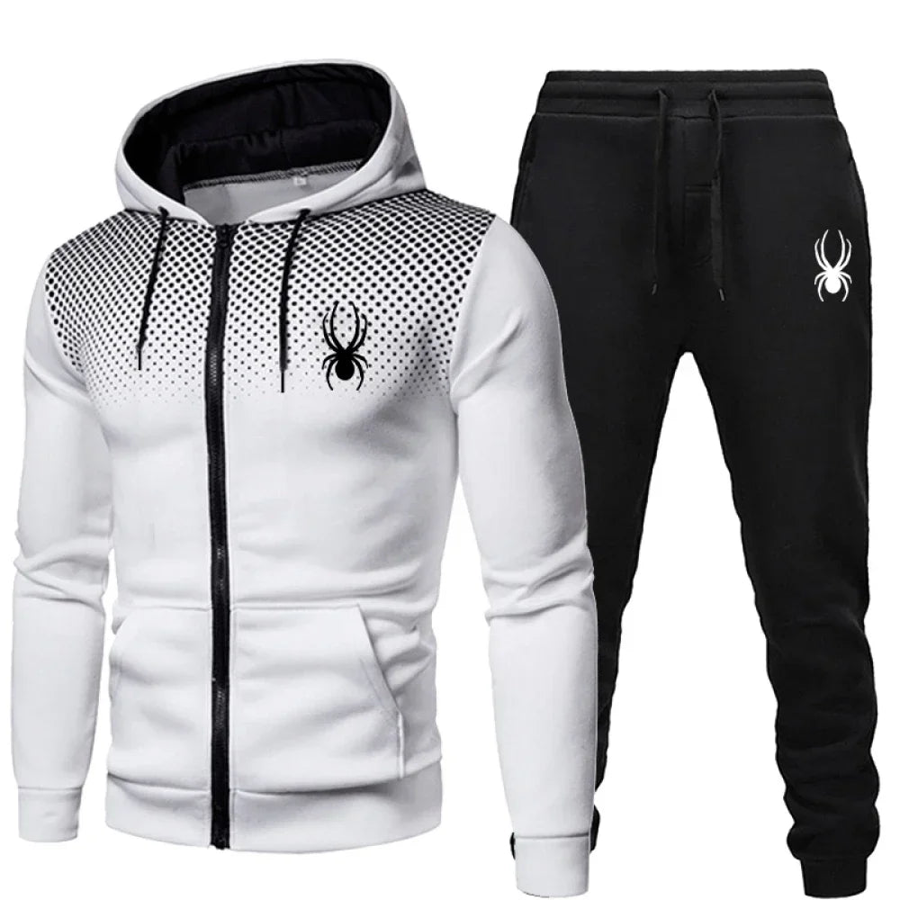Zip hoodie jogger set worn styled outfit