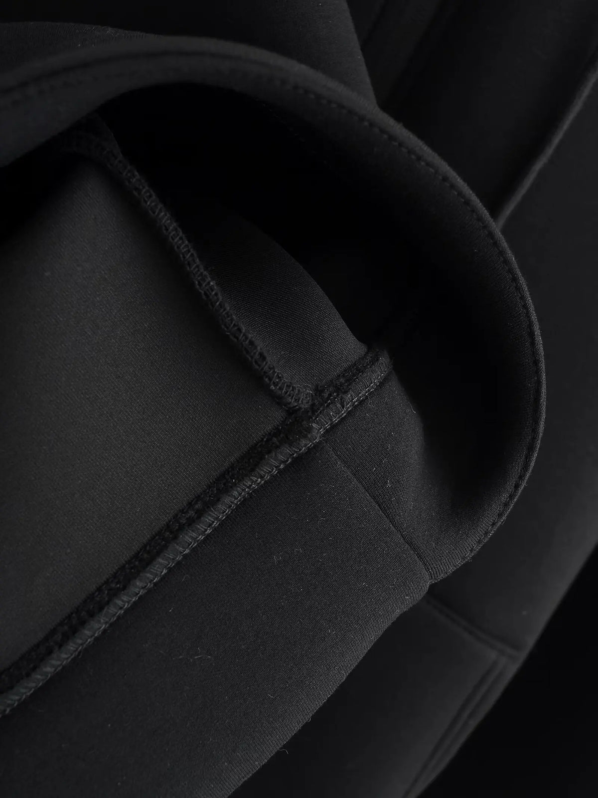 Women's zip-up hoodie jacket front view black