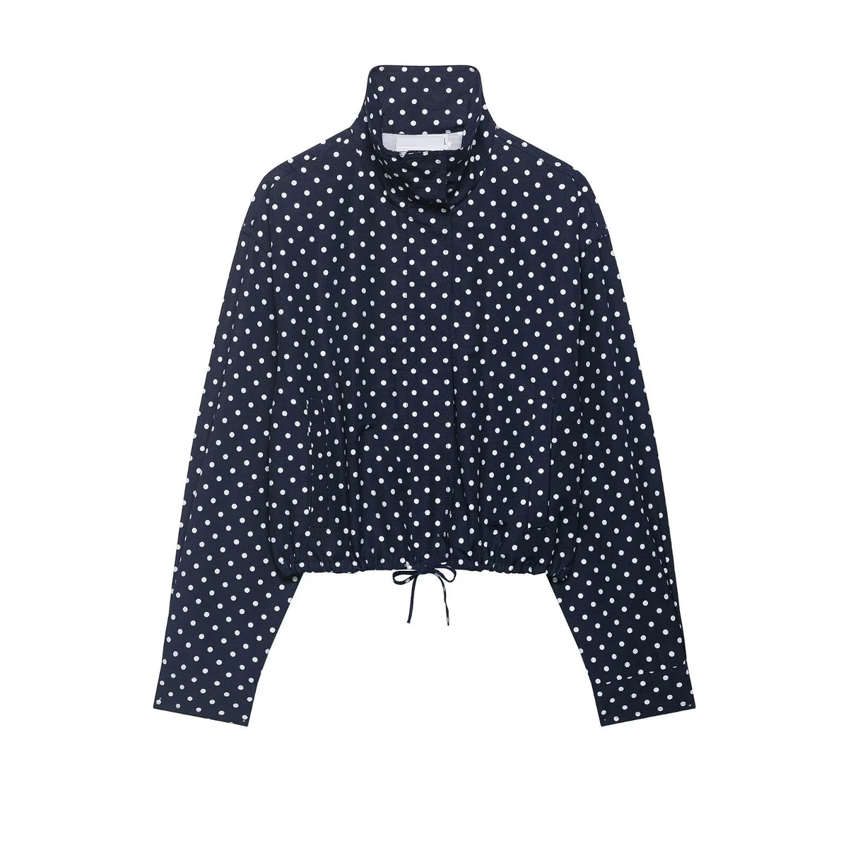 Polka dot casual jacket black dot color option