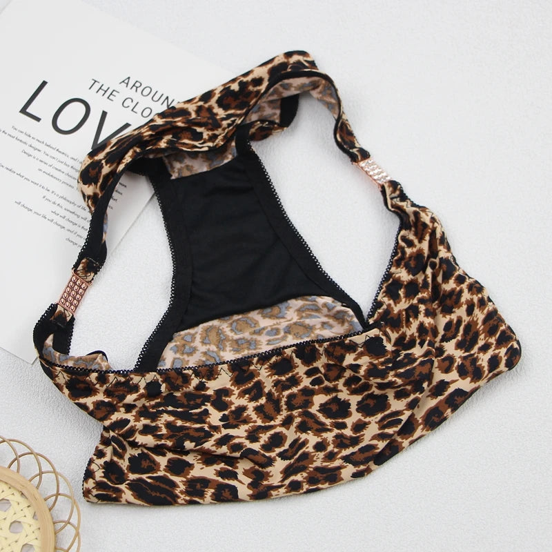 Women's rhinestone lace lingerie set worn model
