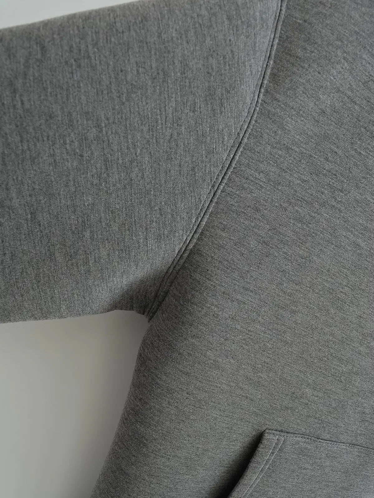 Women's zip-up hoodie jacket front view dark grey