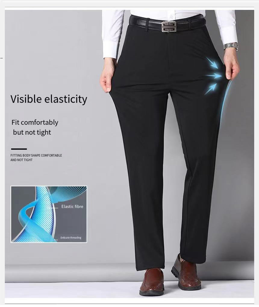 Business casual pants front view khaki