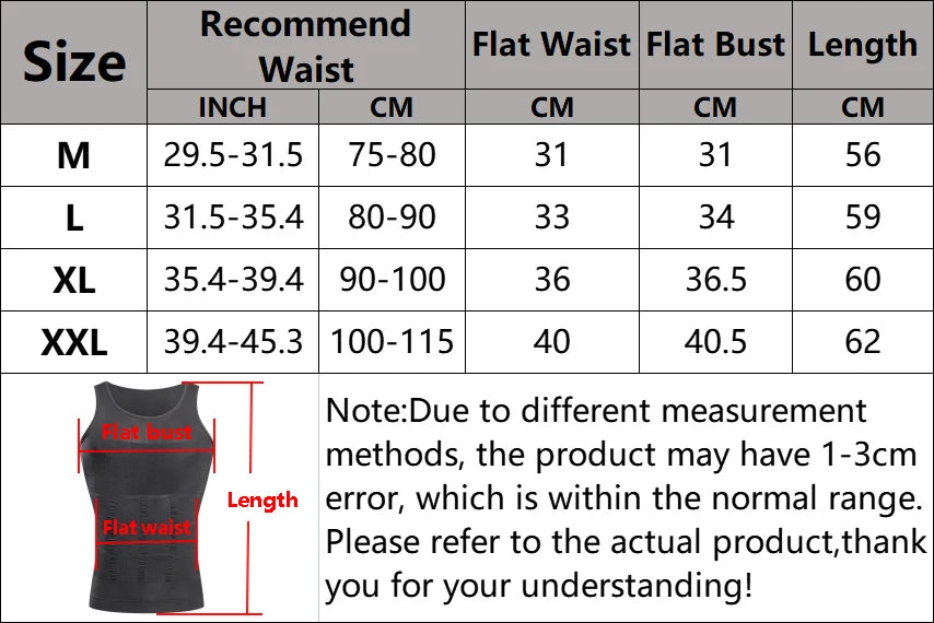 Men's seamless compression slimming tank top black