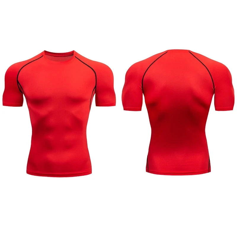 Compression training tee front view