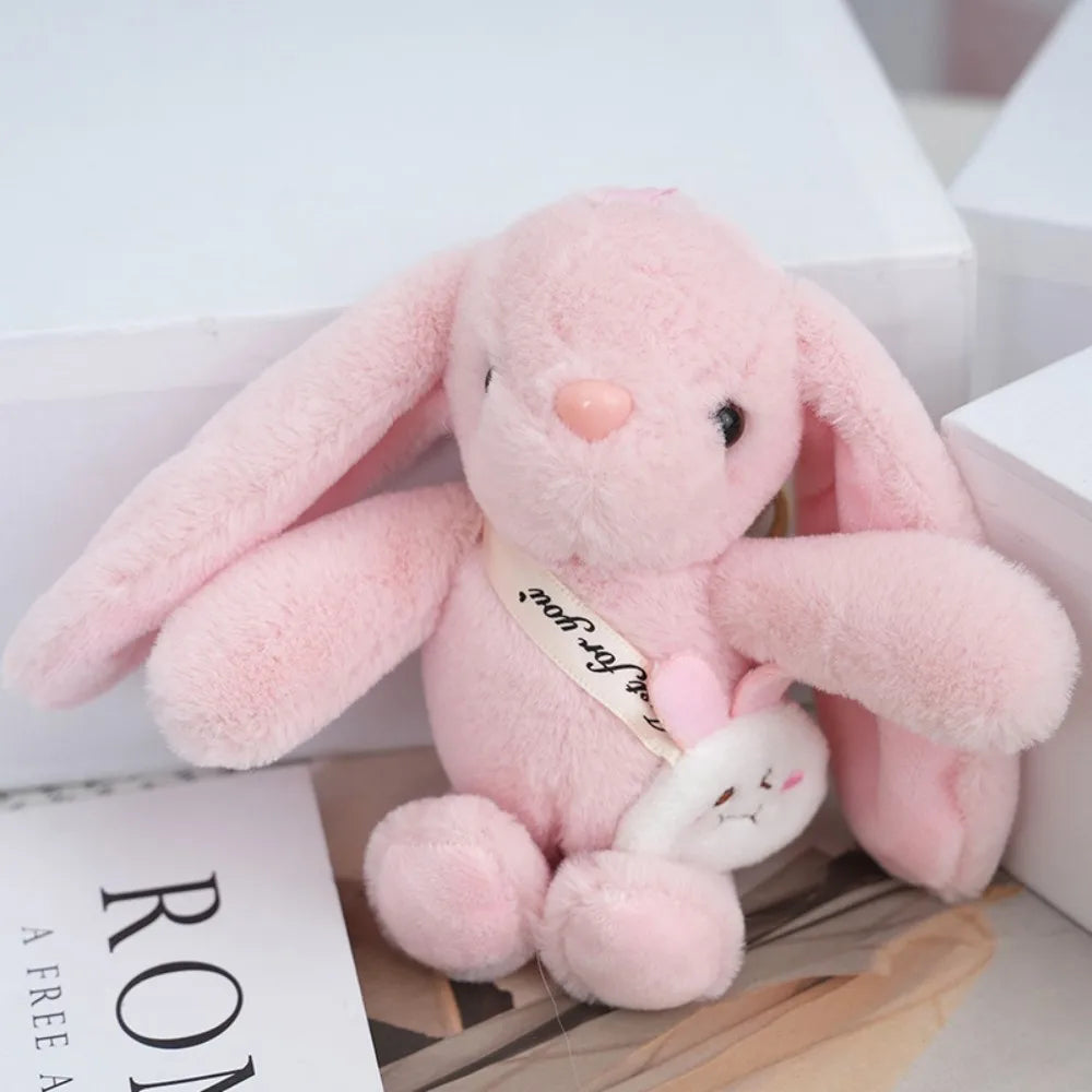 Pom keychain bag charm pink color option
