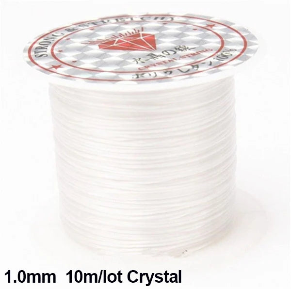 Elastic beading thread used in bracelet