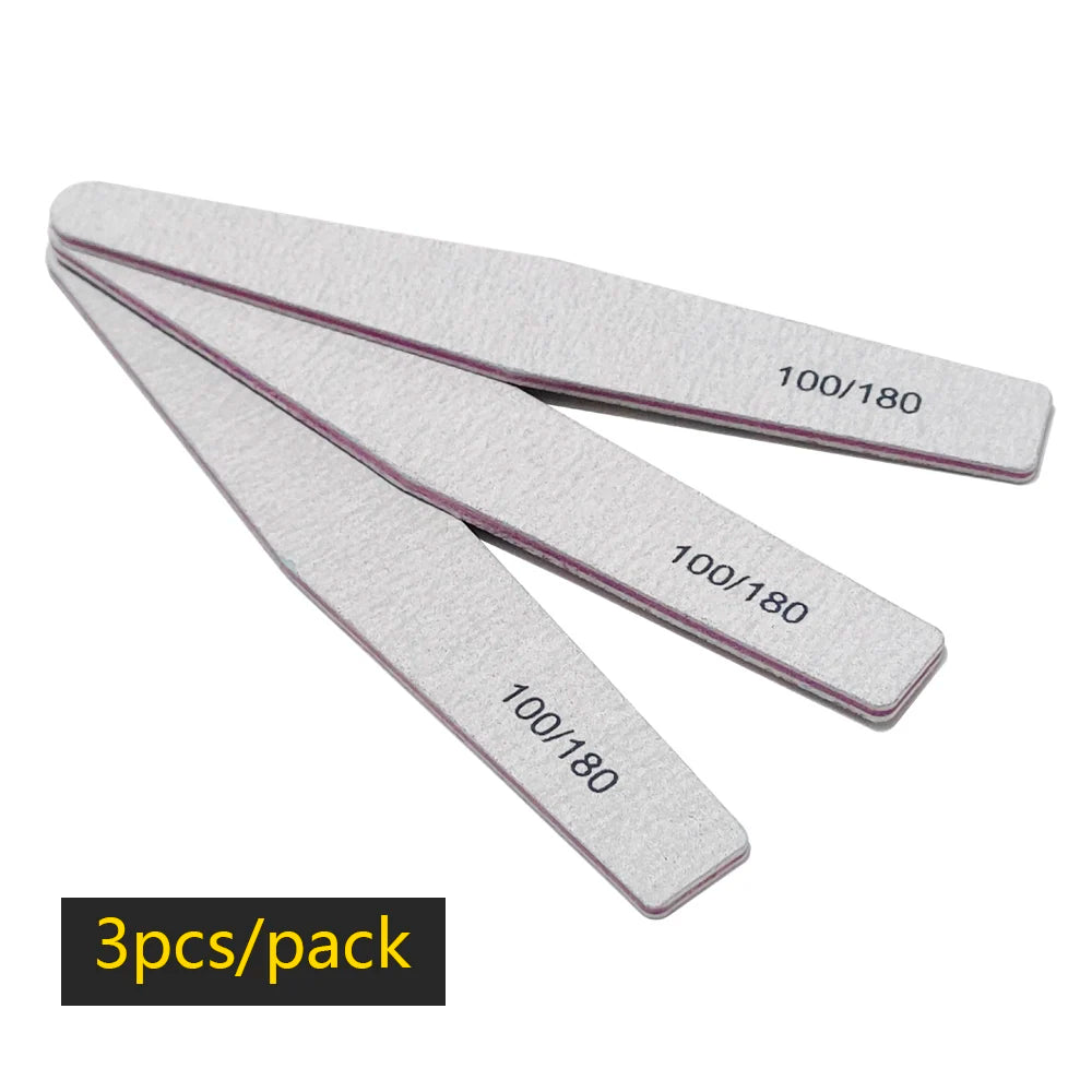 Nail file buffer set worn in use