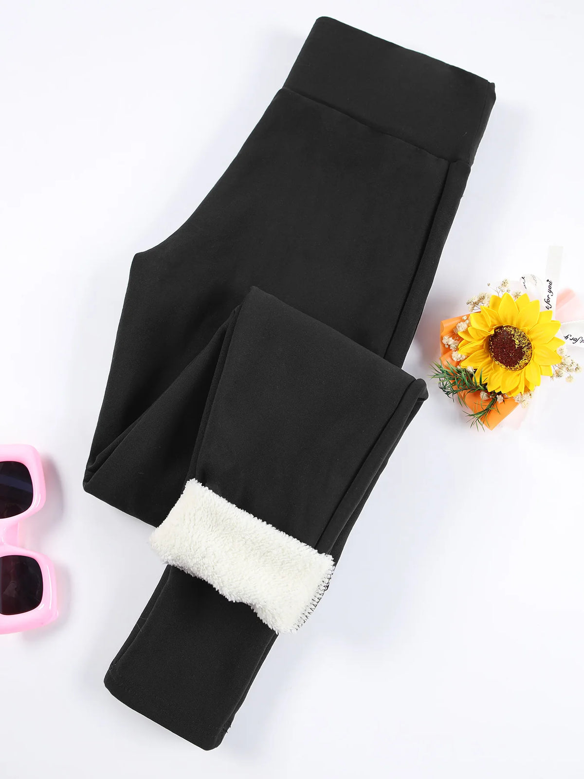 Fleece Lined Winter Leggings – High Waist Thermal Tights